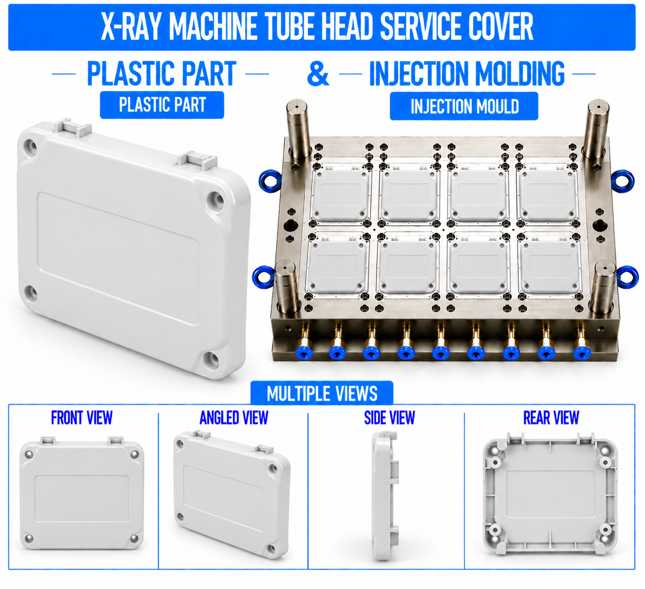 X-Ray Machine Plastic Tube Head Service Cover Mould and Moulding Service